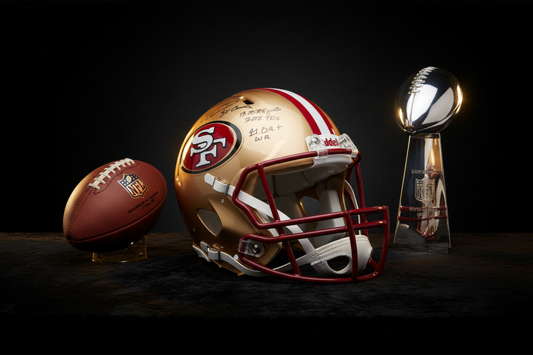 Football - Casques autographiés
