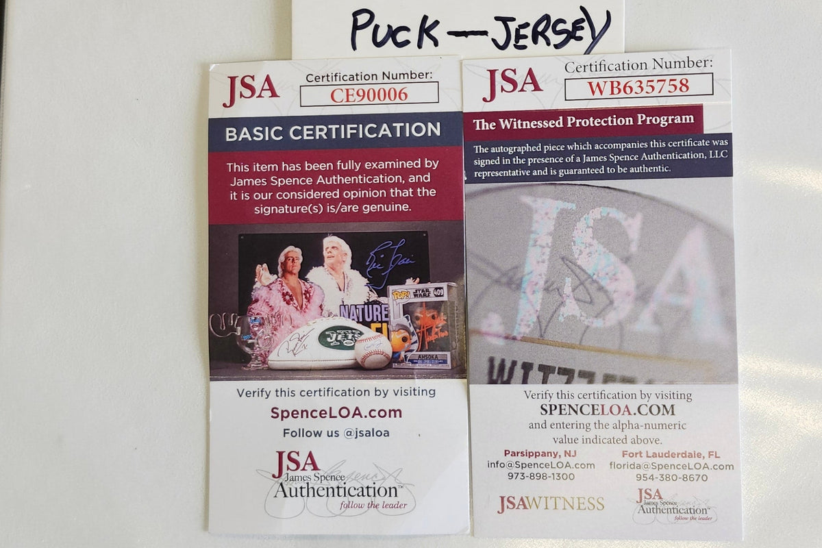 Chandail encadré autographié Bernie Parent #1 – Philadelphia Flyers