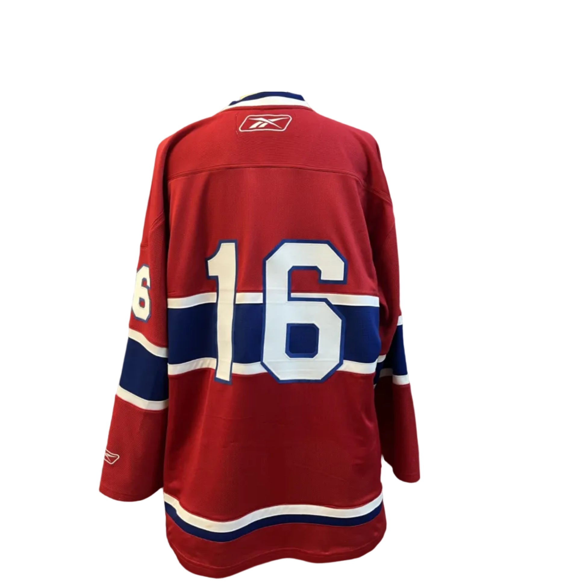 Chandail autographié Henri Richard #16 Canadiens de Montréal – mémorabilia LNH réplique Reebok certifié authentique | ESPACE B.R