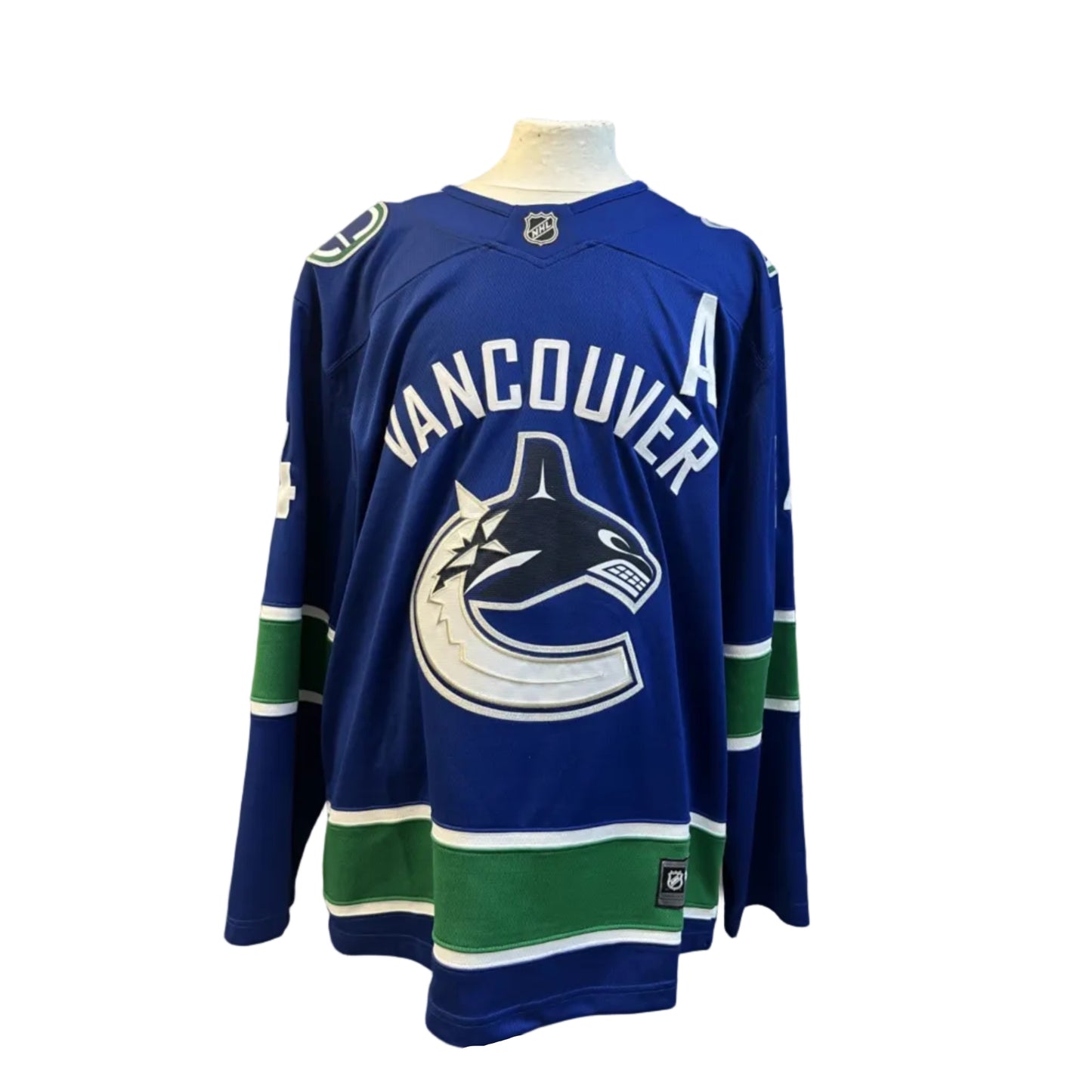 Chandail autographié Alexandre Burrows #14 Vancouver Canucks – mémorabilia LNH réplique Fanatics certifié authentique | ESPACE B.R