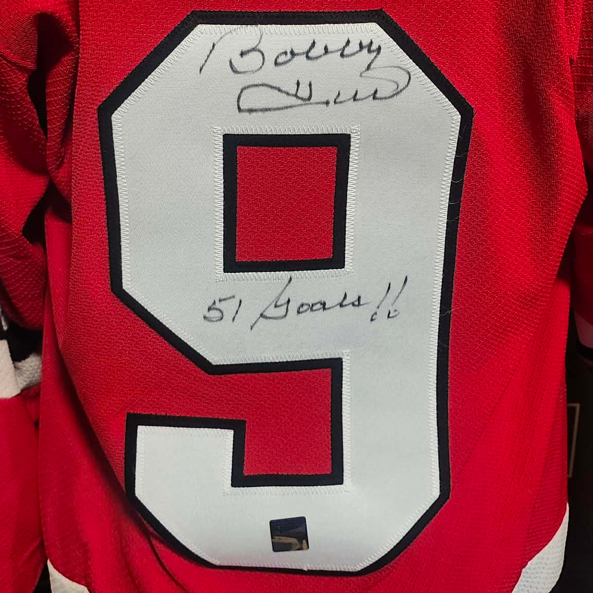Chandail autographié Chicago Blackhawks – Bobby Hull #9