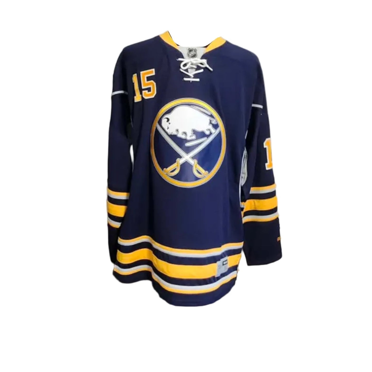 Chandail autographié Jack Eichel #15 Buffalo Sabres – mémorabilia LNH certifié authentique | ESPACE B.R