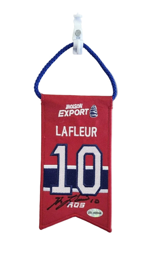 Fanion Guy Lafleur autographe