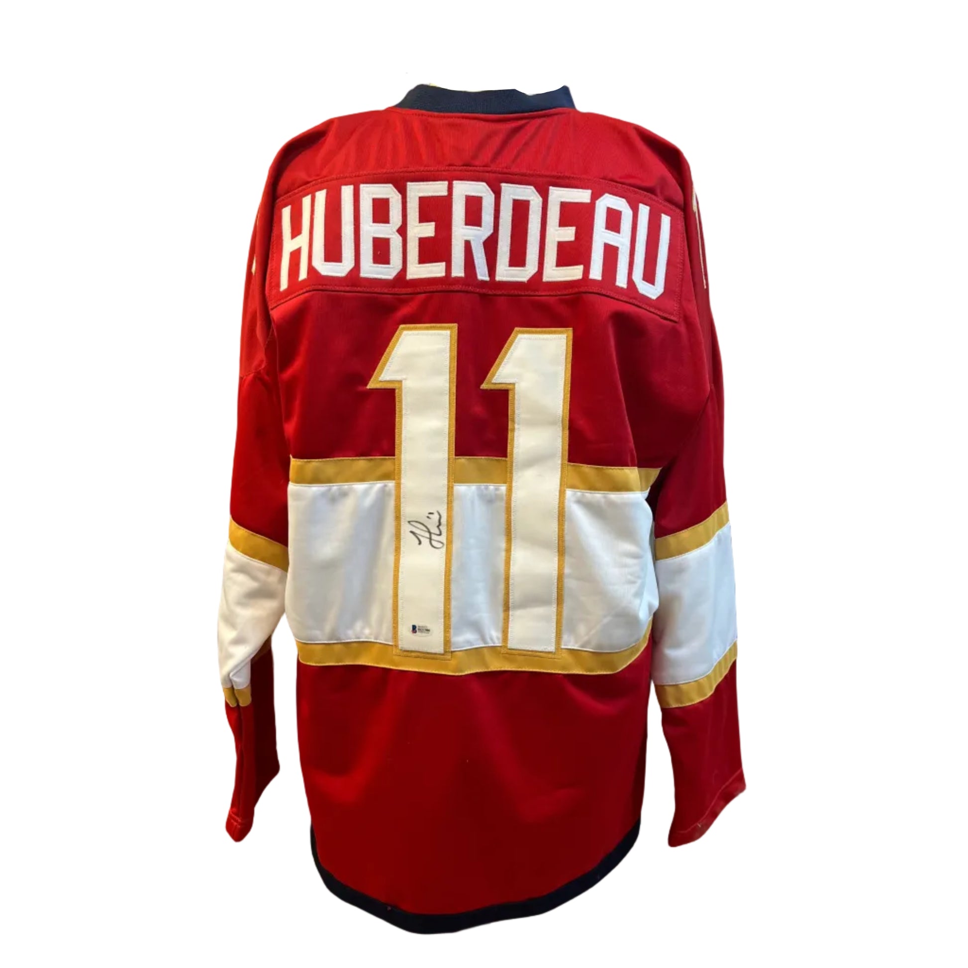 Chandail autographié Jonathan Huberdeau #11 Florida Panthers – mémorabilia LNH réplique certifié authentique | ESPACE B.R