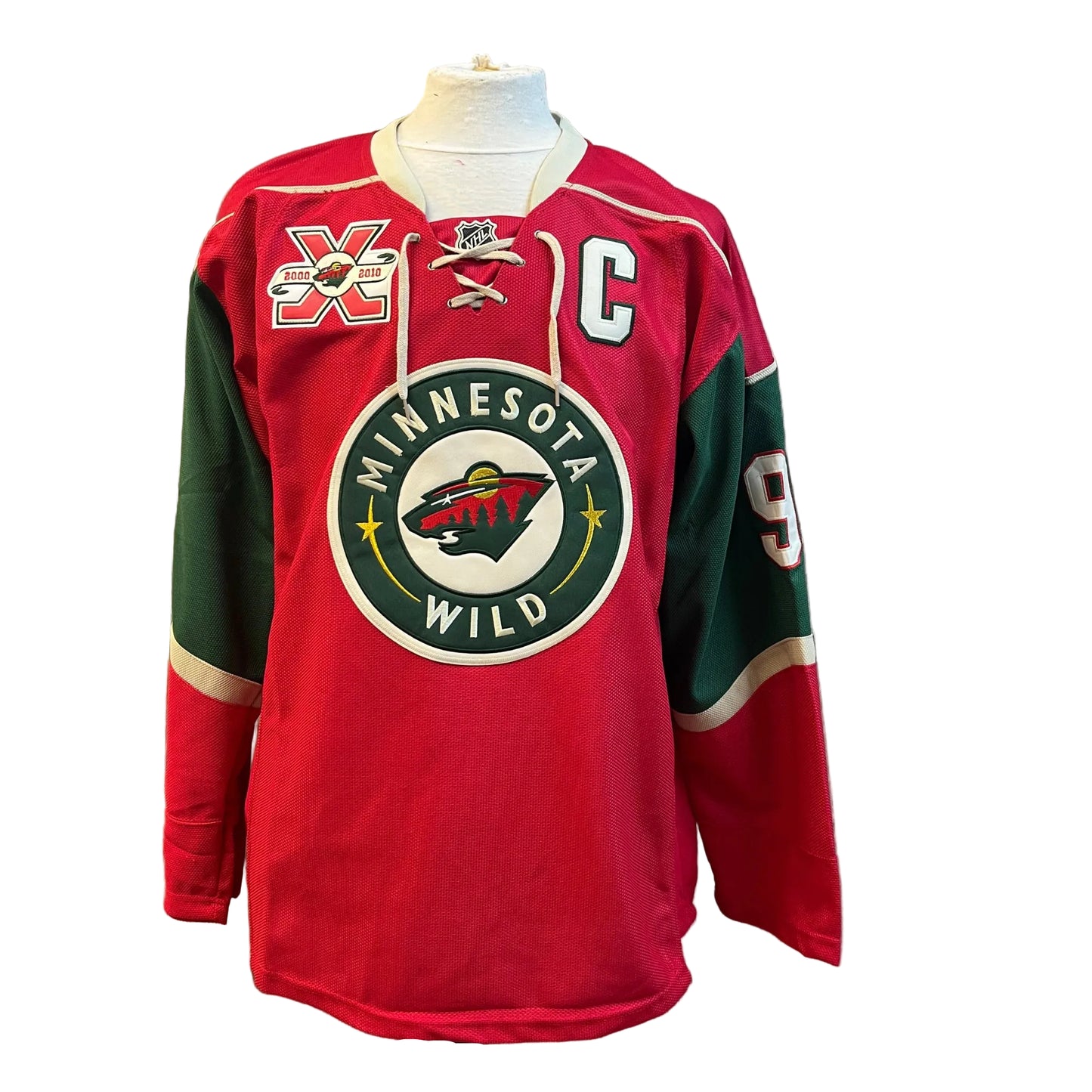 Chandail autographié Mikko Koivu #9 Minnesota Wild – mémorabilia LNH réplique Reebok certifié authentique | ESPACE B.R
