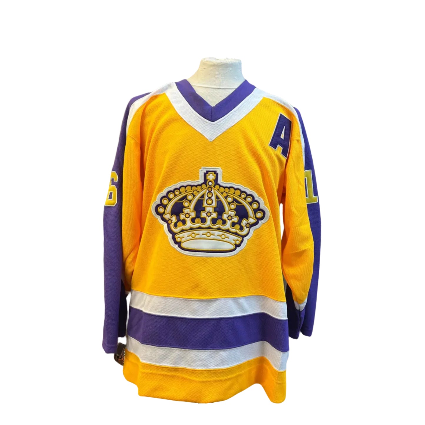 Chandail autographié Los Angeles Kings – Marcel Dionne #16 | Vintage CCM T52