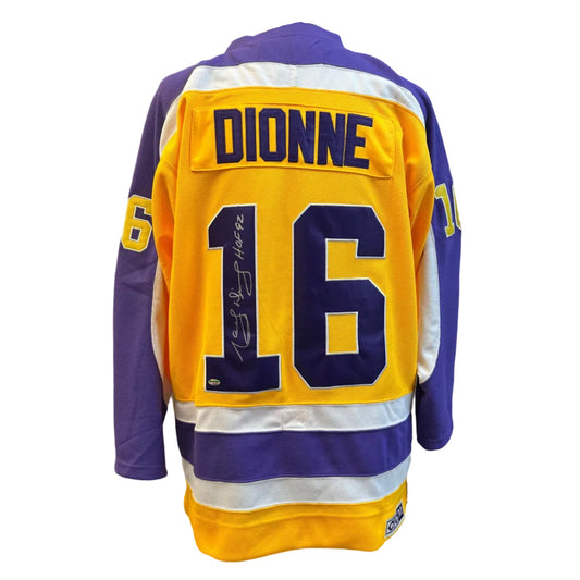 Chandail autographié Los Angeles Kings – Marcel Dionne #16 | Vintage CCM T52