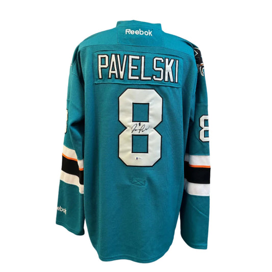 Chandail autographié San Jose Sharks – Joe Pavelski #8 | Réplique Reebok T56