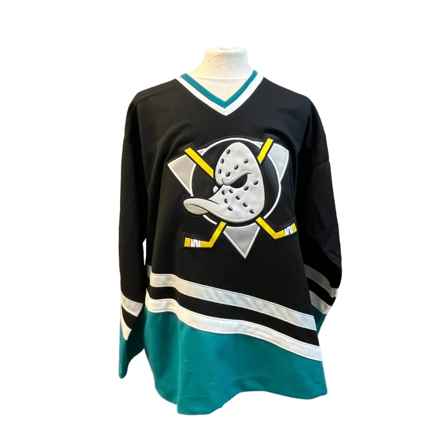 Chandail autographié Anaheim Ducks – Jean-Sébastien Gigère #35 | Vintage CCM T52
