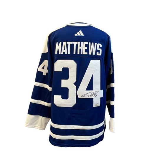 Chandail autographié Toronto Maple Leafs – Auston Matthews #34 | Adidas Laine T54