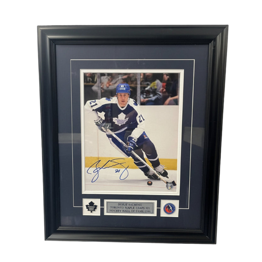 Photo encadrée autographiée Maple Leafs de Toronto – Borje Salming #21