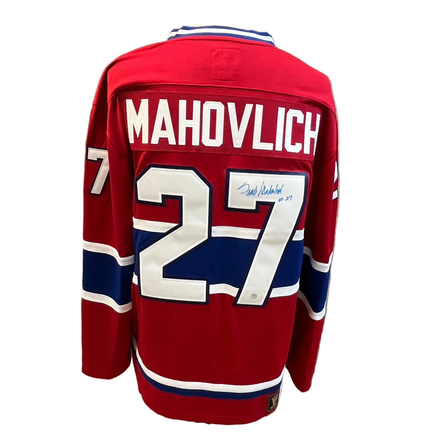 Chandail autographié Canadiens de Montréal – Frank Mahovlich #27
