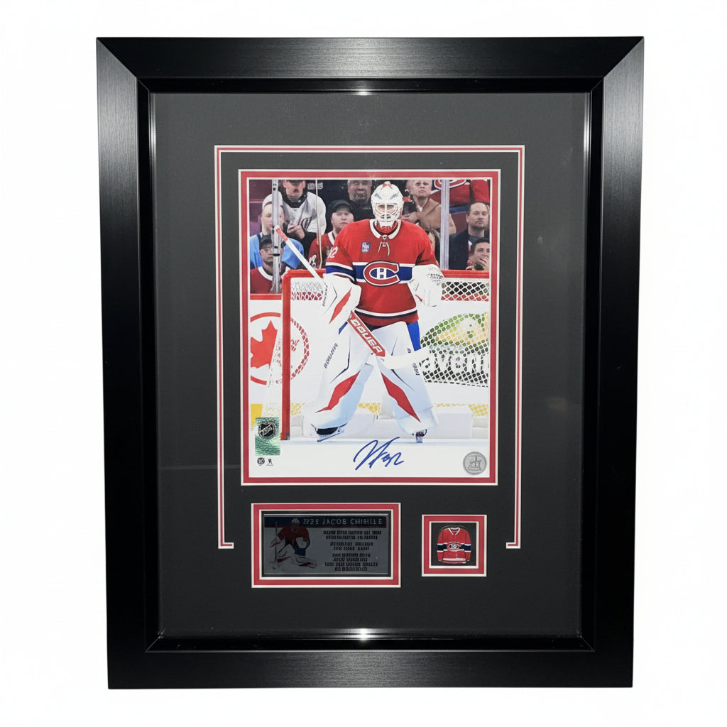Photo encadrée autographiée Canadiens de Montréal – Jacob Fowler #32