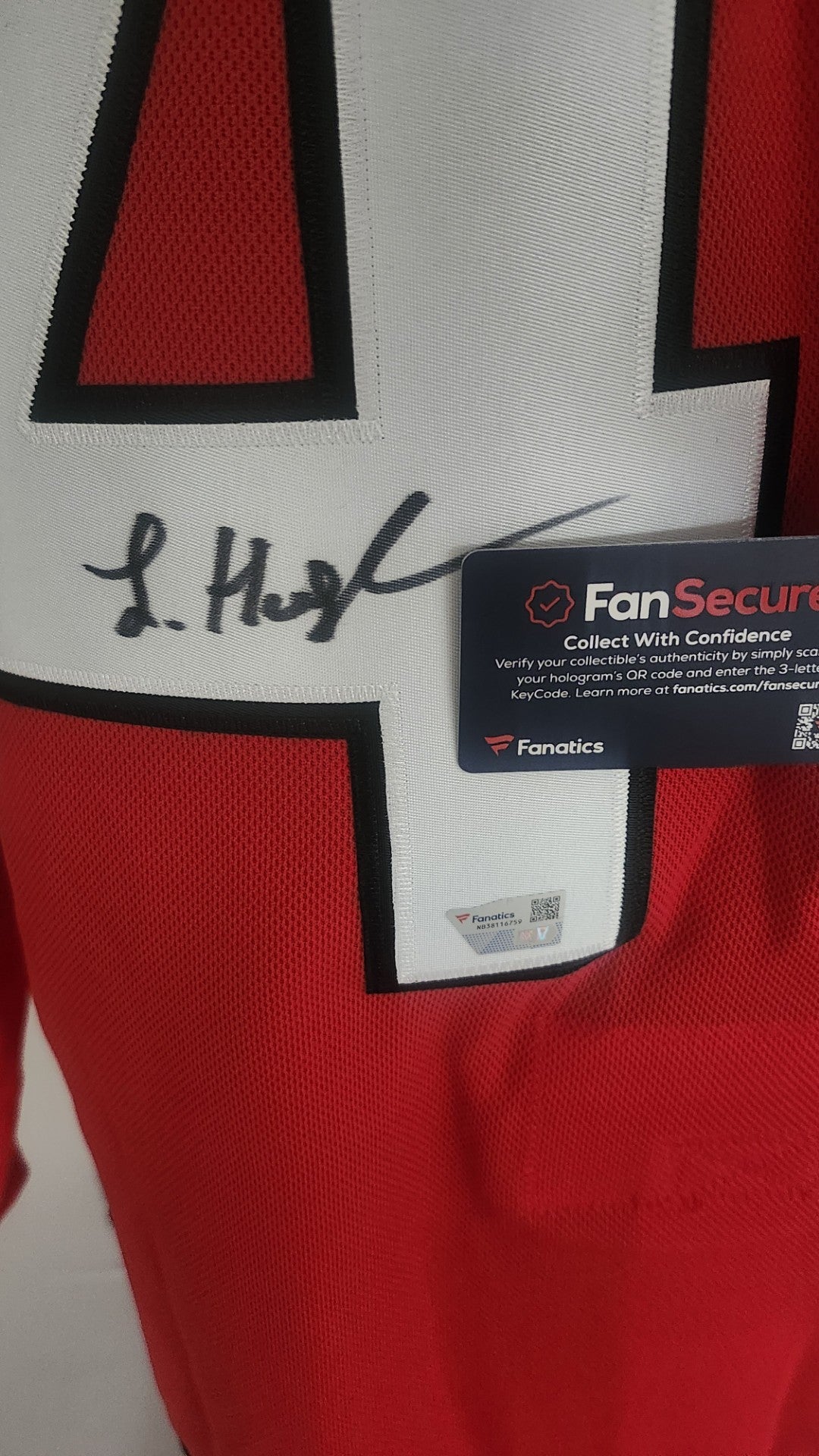 Hughes #43 – Devils du New Jersey – Chandail Autographié