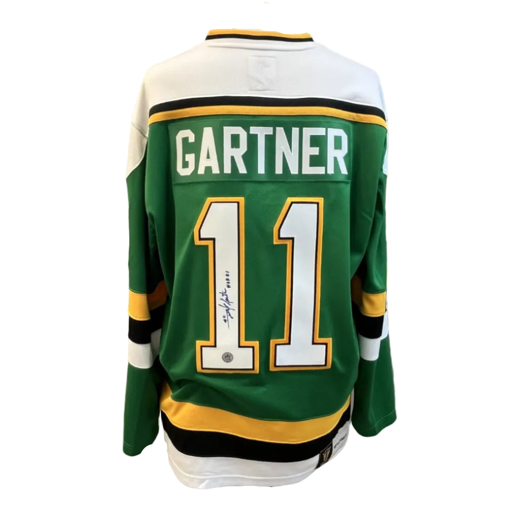 Chandail autographié Minnesota North Stars – Mike Gartner #22