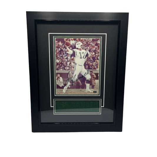 Photo encadrée autographiée Jets de New York – Joe Namath #12